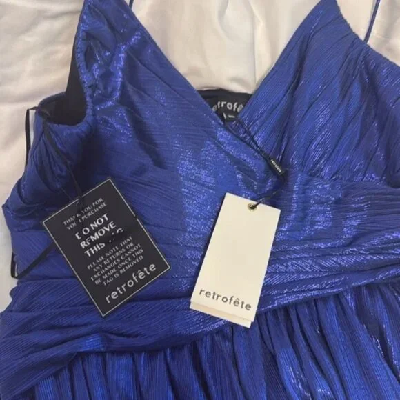 NEW NWT Retrofete Doss Dress Cobalt Blue Size Small - Picture 15 of 15